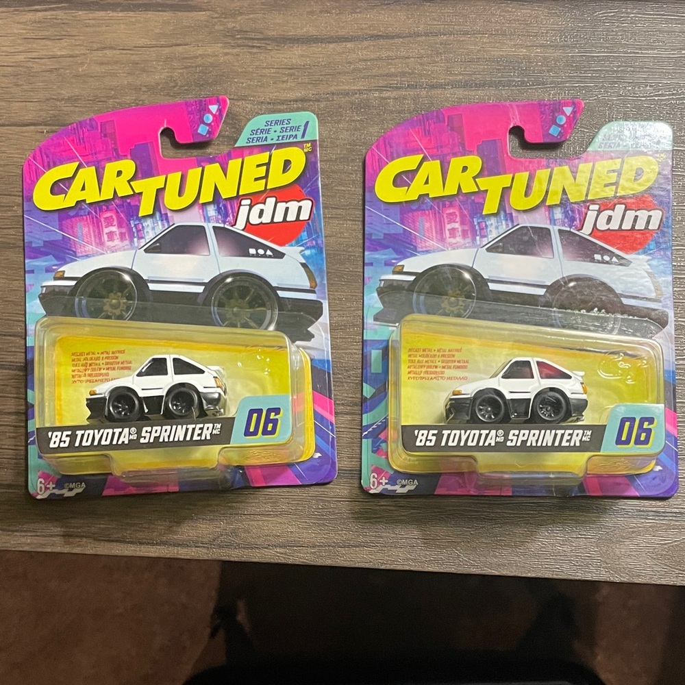 2 '85 Toyota Sprinter Toy Car - White